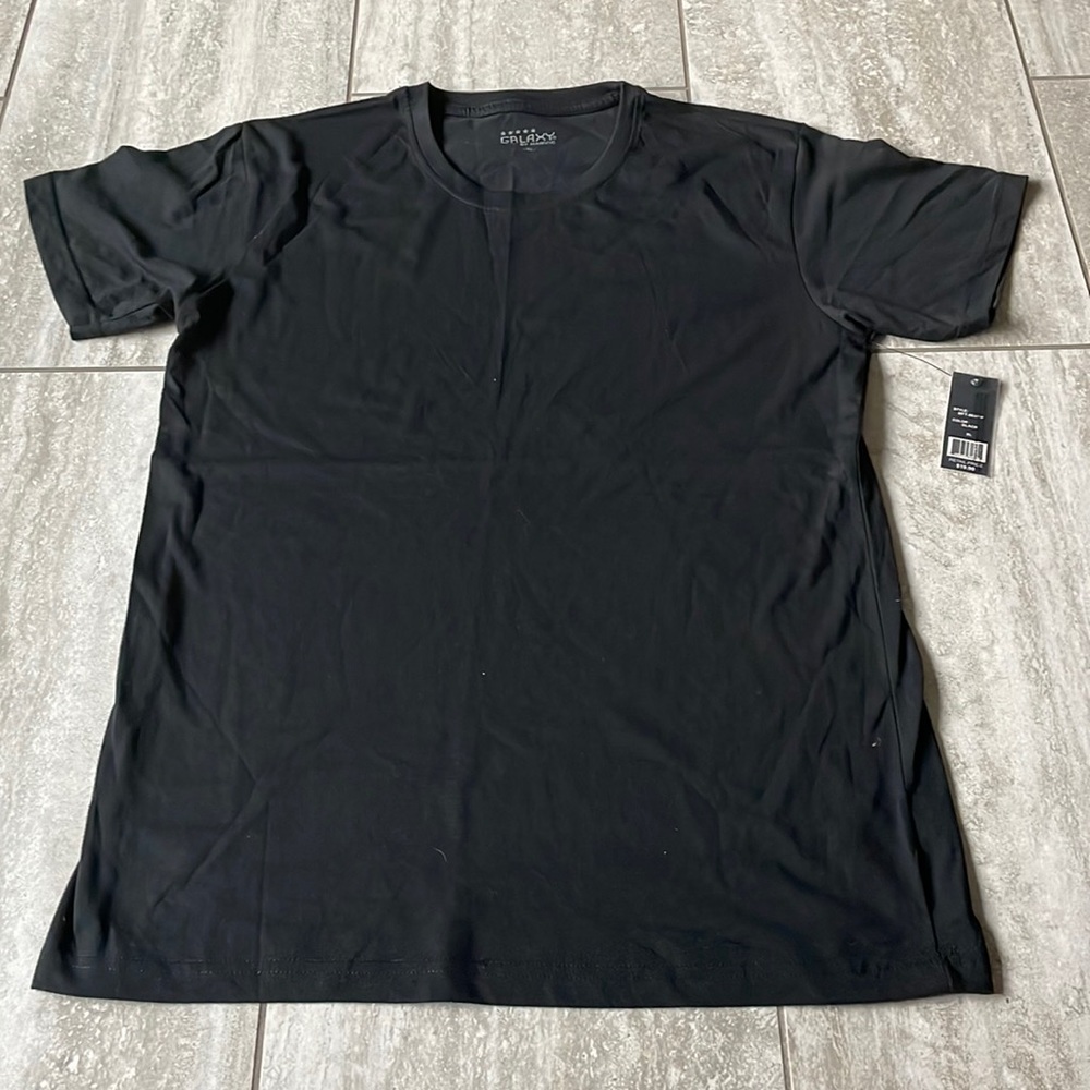 Galaxy by Marvic,black,round neck ,short sleeves,men’s t-shirt,X-LARGE